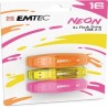 Emtec USB 2.0 C410 Neon 16Gb 3Pk Neon