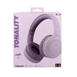 T'nB TONALITY CBTONESUPPK - Casque avec micro sans fil, filaire - jack 3,5mm - isolation acoustique - lilas