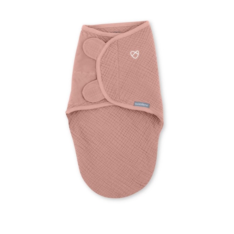Gigoteuse en mousseline originale SwaddleMe par Ingenuity, 0-3 mois – Rose pâle