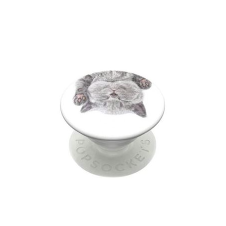 Support et Grip pour Smartphone PopSockets Sieste de chat animal