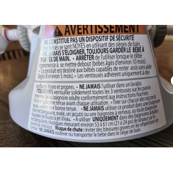 Mon Siège de Bain pour Bébé Assis Sécurisé avec Sucres à Ventouse AST