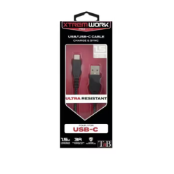 Cable USB-C 1.5M noir TNB