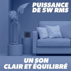 T'nB - Enceinte Bluetooth Rainbow Cube, Son Clair et Équilibré, Puissance 5 W - Bleu Nuit