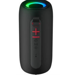 Enceinte Bluetooth® VIBE lumineuse & Etanche 10W Noir Bigben