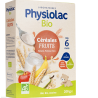Physiolac Céréales Fruits bio 200g