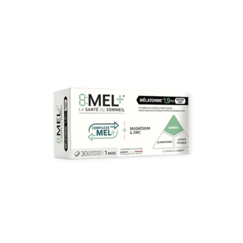 8:MEL + Melatonine 1,9mg Boîte de 30 comprimés