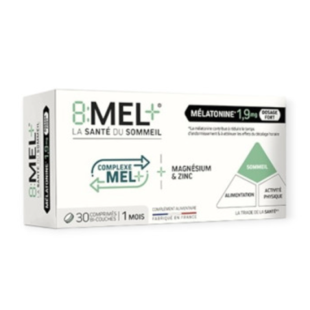 8:MEL + Melatonine 1,9mg Boîte de 30 comprimés