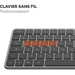 Mini clavier sans fil - Touches plates - MOBILITY LAB - KP430W - AZERTY - FR - Noir
