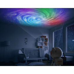 Veilleuse astronaute projecteur d'étoiles LED integrée RGB 15W IP20 H.23cm BigBen Connected