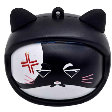 Ecouteurs sans fil True Wireless Yello koko Moody Noir avec 3 têtes Chats