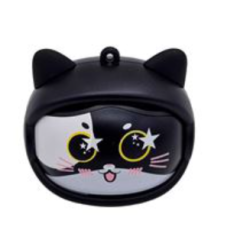 Ecouteurs sans fil True Wireless Yello koko Moody Noir avec 3 têtes Chats