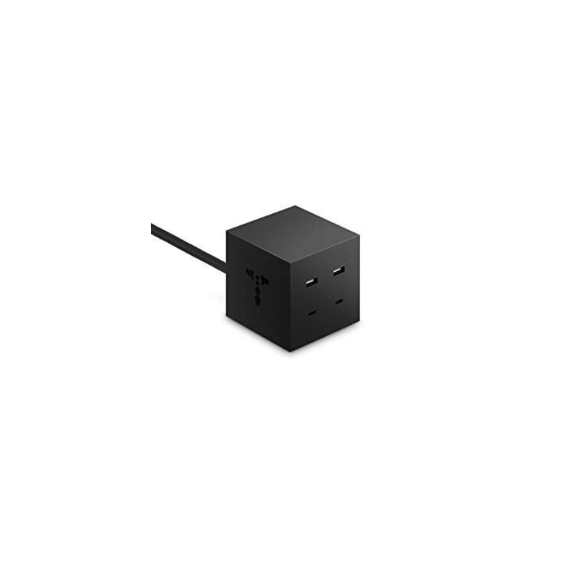 USBEPOWER - Gamme Icon - Multi Chargeur Power Cube 6 en 1-4 Ports USB + 2 Prises