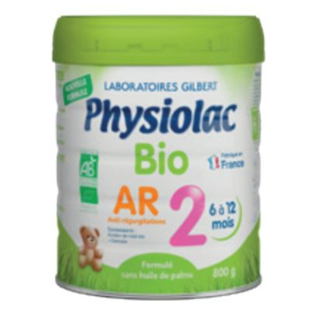 PHYSIOLAC Lait Bio AR 2ème âge - 800g