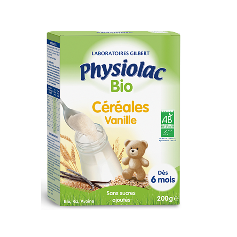 Physiolac Céréales Vanille bio 200g
