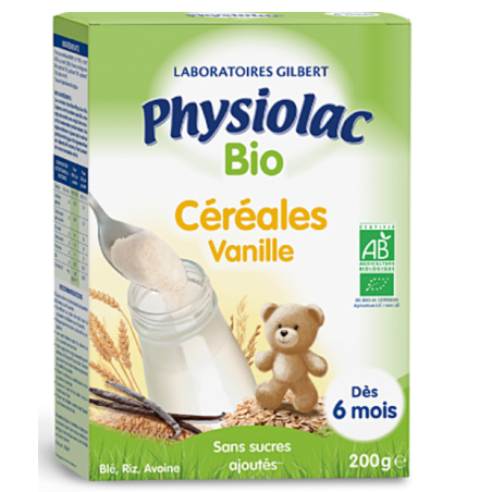 Physiolac Céréales Vanille bio 200g