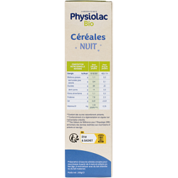 Physiolac Céréales Nuit 200g Bio