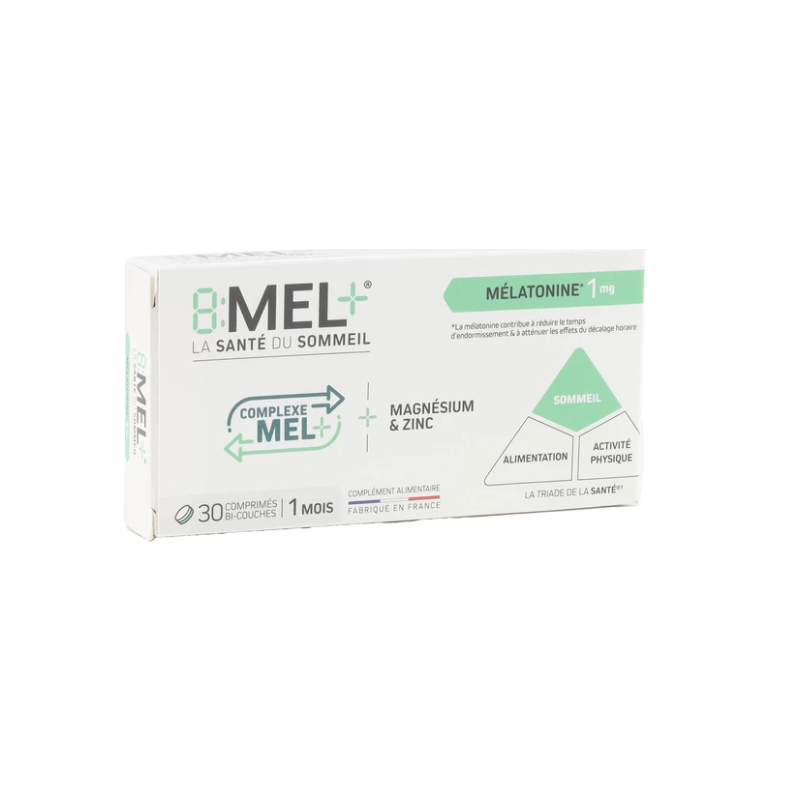 8 Mel+ Mélatonine 1 mg comprimés