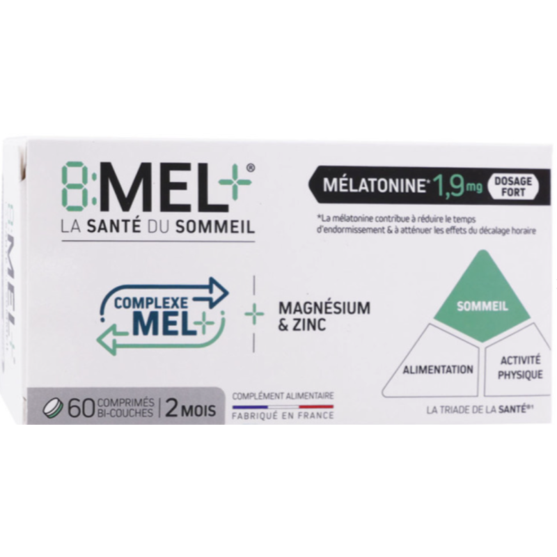 8 MEL MÉLATONINE 1.9MG 60 COMPRIMÉS