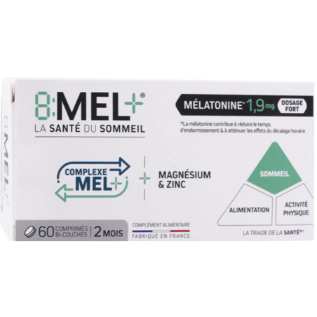 8 MEL MÉLATONINE 1.9MG 60 COMPRIMÉS