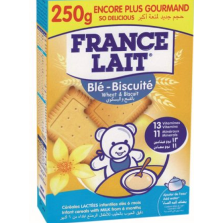 FRANCE LAIT LACTE BLE-BISCUTE 250G E/1