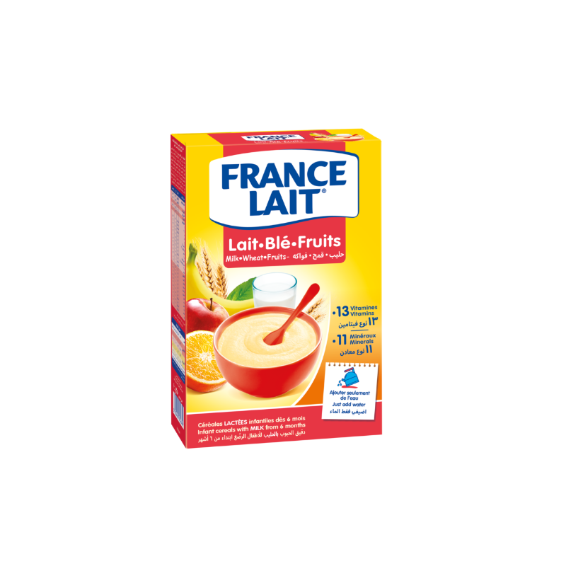FRANCE LAIT LACTE BLE-FRUITS 250G E/1