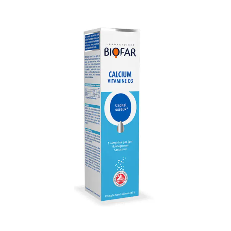 BIOFAR CALCIUM VIT D3 COMP EFF B/20