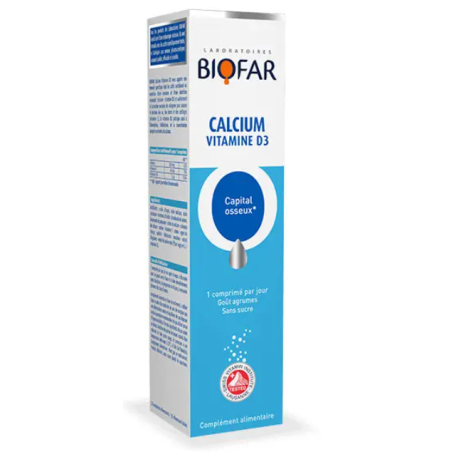 BIOFAR CALCIUM VIT D3 COMP EFF B/20