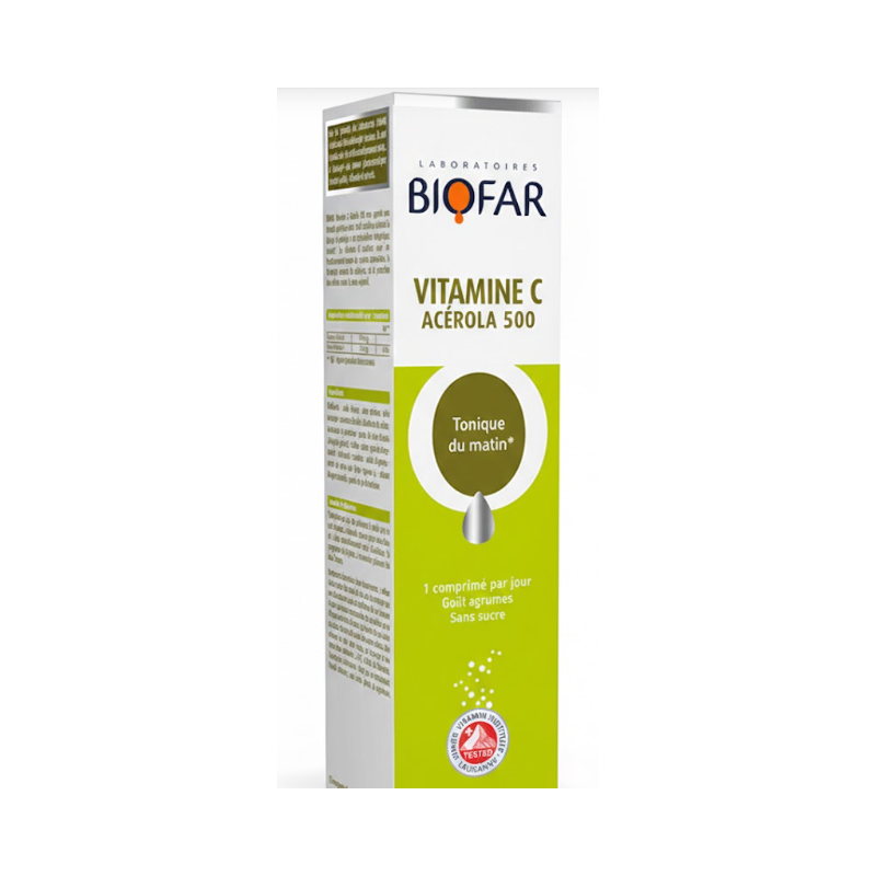 BIOFAR VIT C 500MG  CP EFF B/20