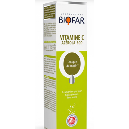 BIOFAR VIT C 500MG  CP EFF B/20
