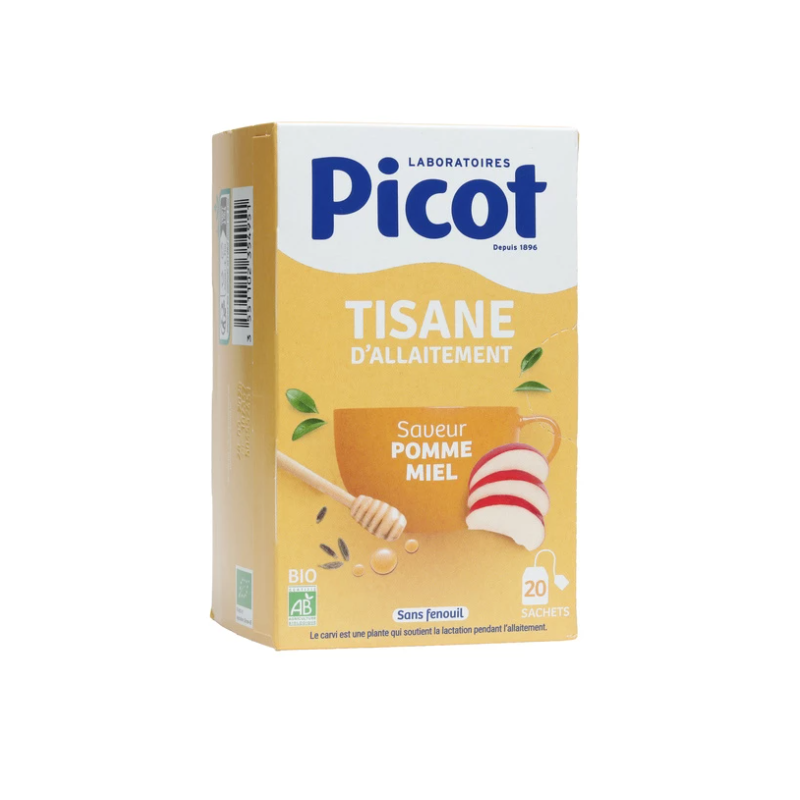Picot tisane d'allaitement saveur pomme miel bio sachets