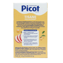 Picot tisane d'allaitement saveur pomme miel bio sachets