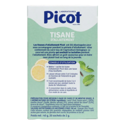 Picot tisane d'allaitement saveur Menthe Citron bio sachets