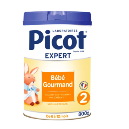 Lait En Poudre Sans Huile De Palme Bebe Gourmand 2 De 6 A 12 Mois 800g Picot