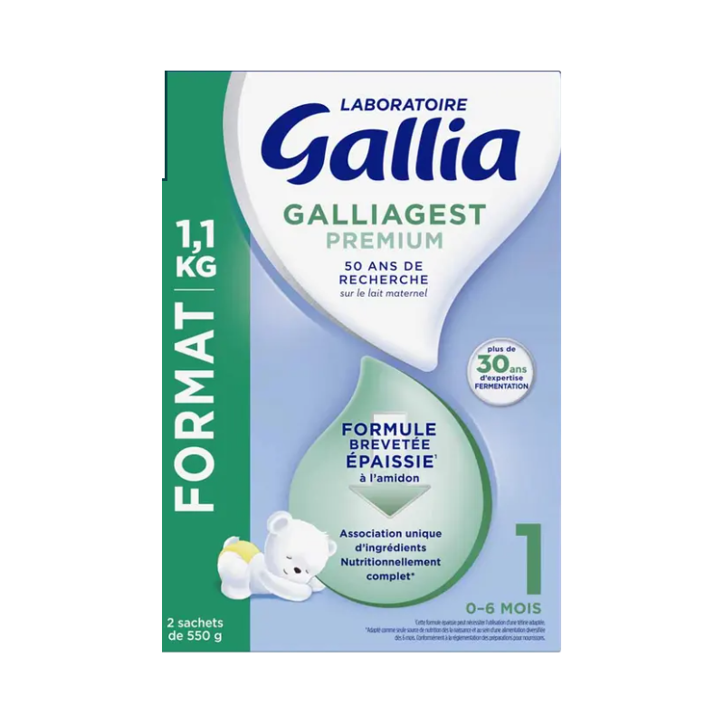 Gallia Galliagest Prémium 1 Lait en poudre 0 à 6 mois 1,1kg
