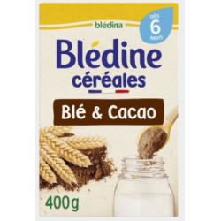 BLÉDINE CÉRÉALES Saveur Blé Et Cacao 6 mois - 400g BLÉDINA