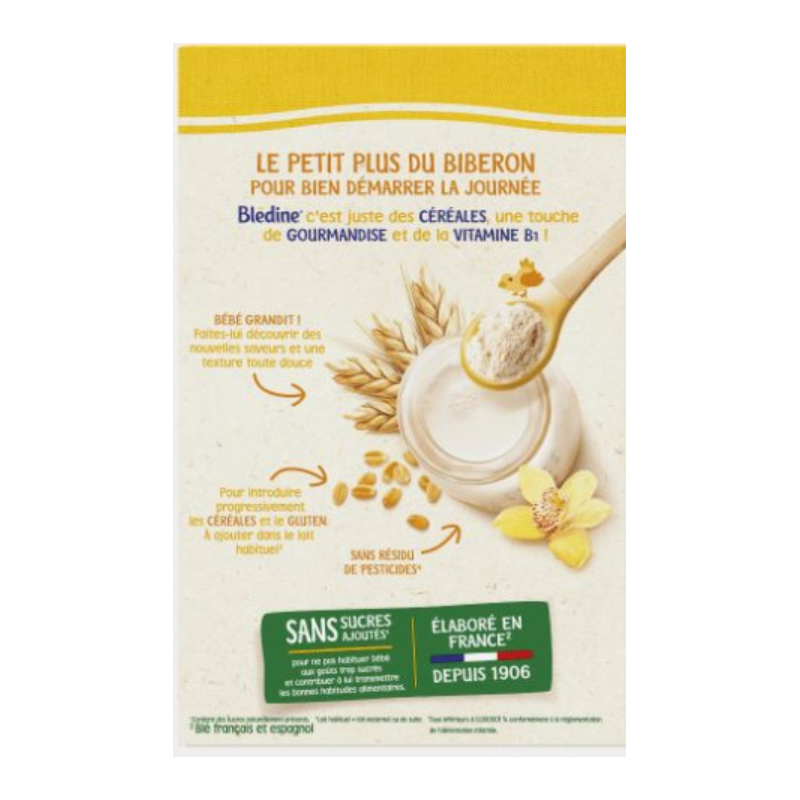 BLÉDINE CÉRÉALES Saveur Vanille 6 mois - 400g BLÉDINA