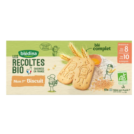BLEDINA RECOLTES BIO MON 1E BISC NAT150G