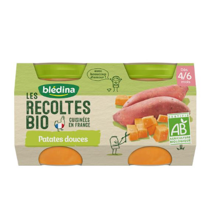 BLEDINA BIO PATATES DOUCES 2X130G