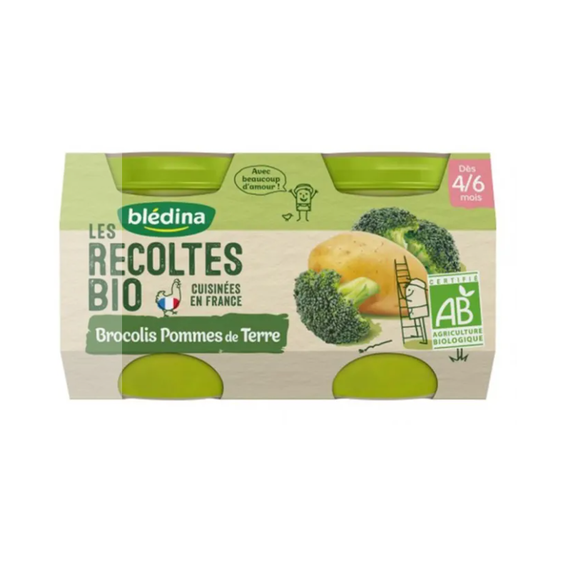 BLEDINA RECOLTES BIO BROCOL PDT 2X130G