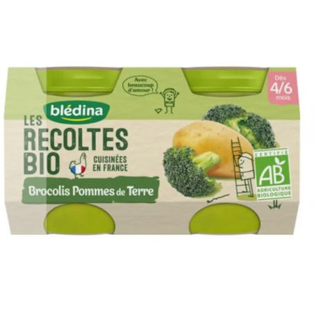BLEDINA RECOLTES BIO BROCOL PDT 2X130G