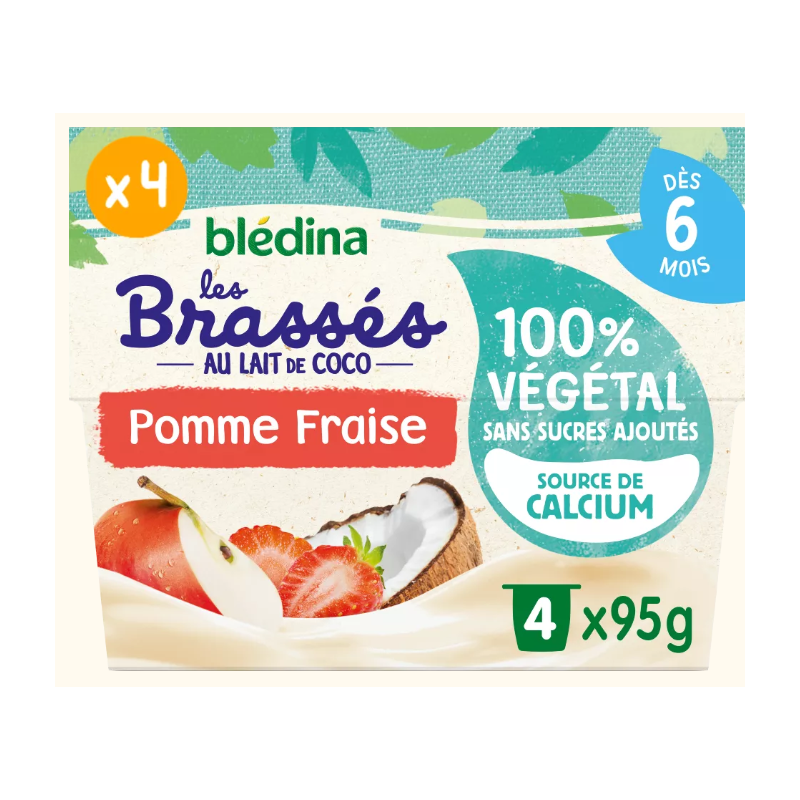 BLEDINA BRASSES 100% VEGE POM FRAIS 4X95G