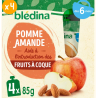 BLEDINA GOURDE POMME AMANDE 4X85G