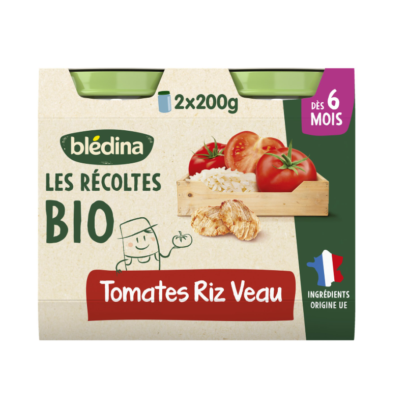 BLEDINA POT BIO TOMATES RIZ VEAU