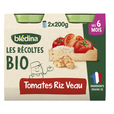 BLEDINA POT BIO TOMATES RIZ VEAU