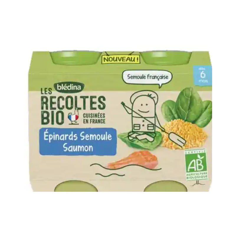 BLEDINA BIO EPINARDS SEM SAUM SAUV 2X200G