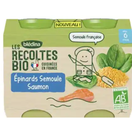 BLEDINA BIO EPINARDS SEM SAUM SAUV 2X200G