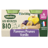 BLEDINA POMMES PRUNES VANILLE 2X130G