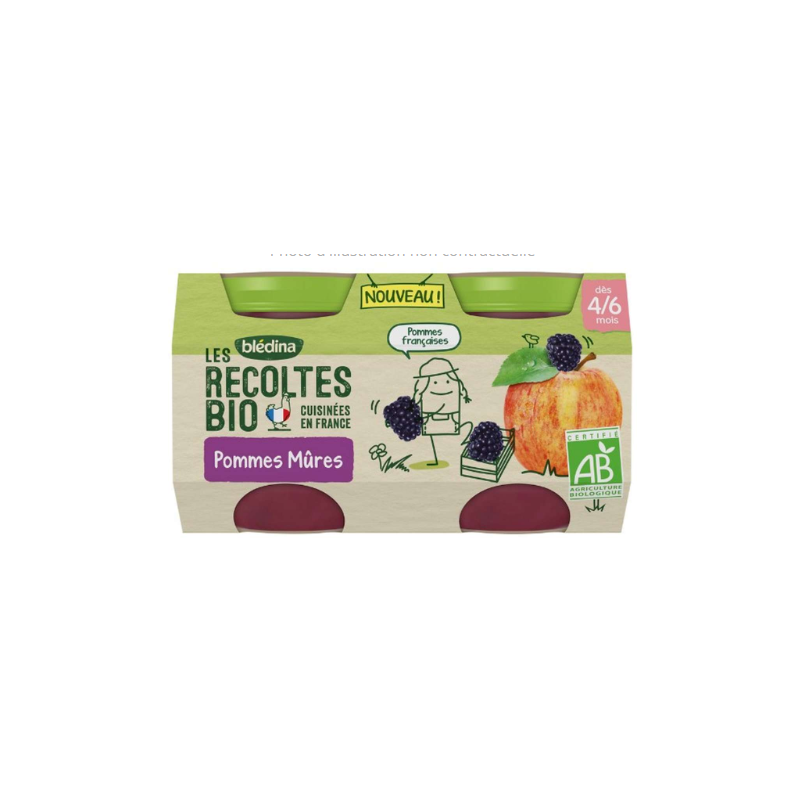 BLEDINA POMMES MURES 2X130G