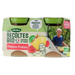 BLEDINA POT BIO POMMES FRAISES
