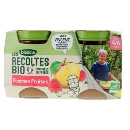BLEDINA POT BIO POMMES FRAISES
